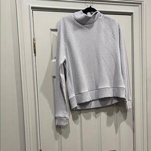 The North Face Women's Gray Waffle Mock Turtleneck